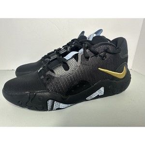 NEW Nike Paul George PG 6 Black Gold Basketball Shoes DC1974 005 Men's Size 5